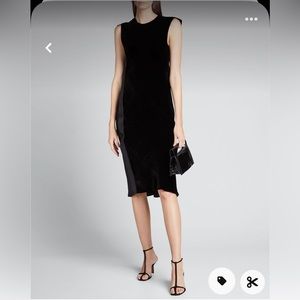 Helmut Lang Velvet Midi Dress